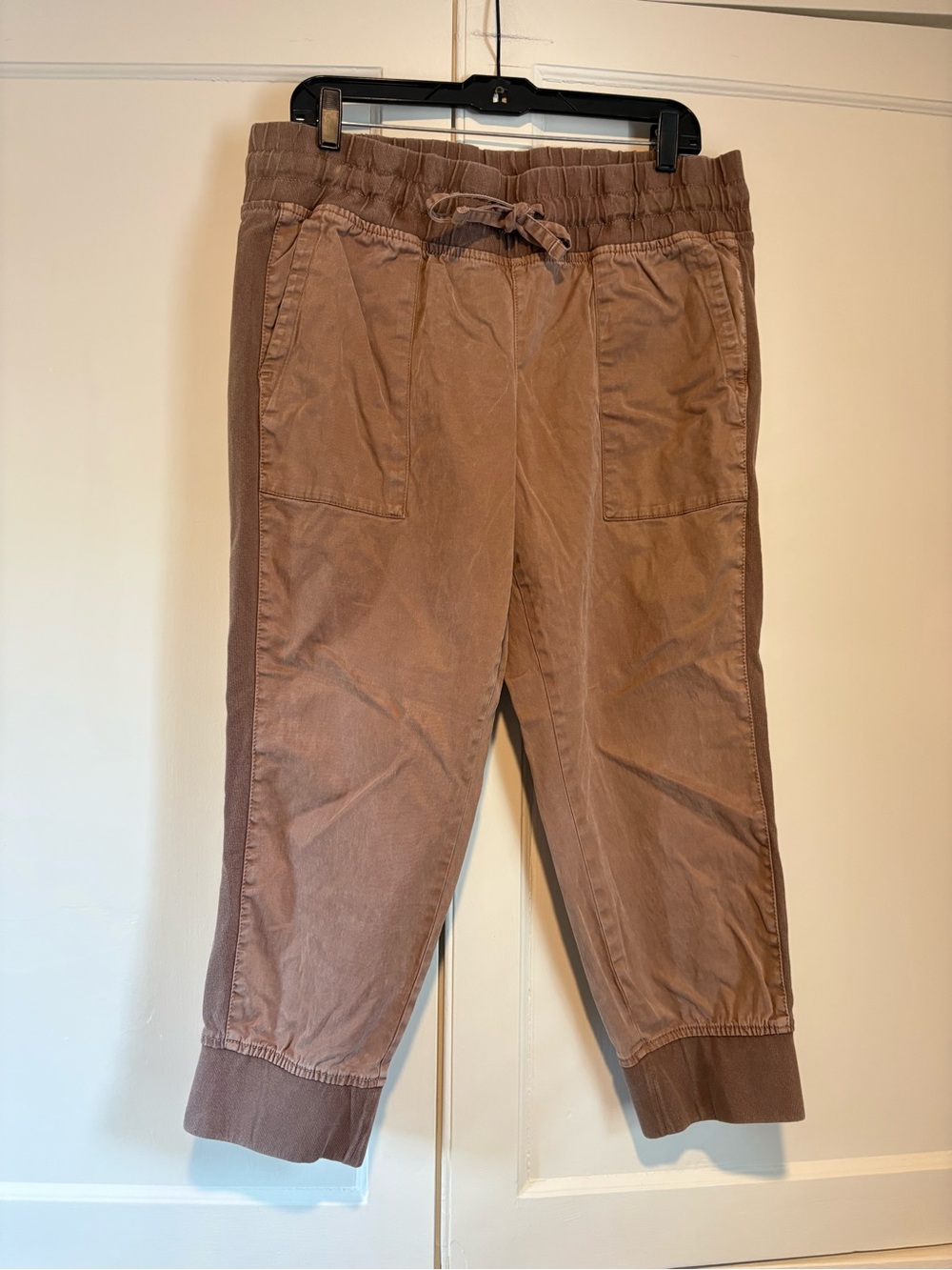 Time and Tru Brown Cropped Jogger Pants